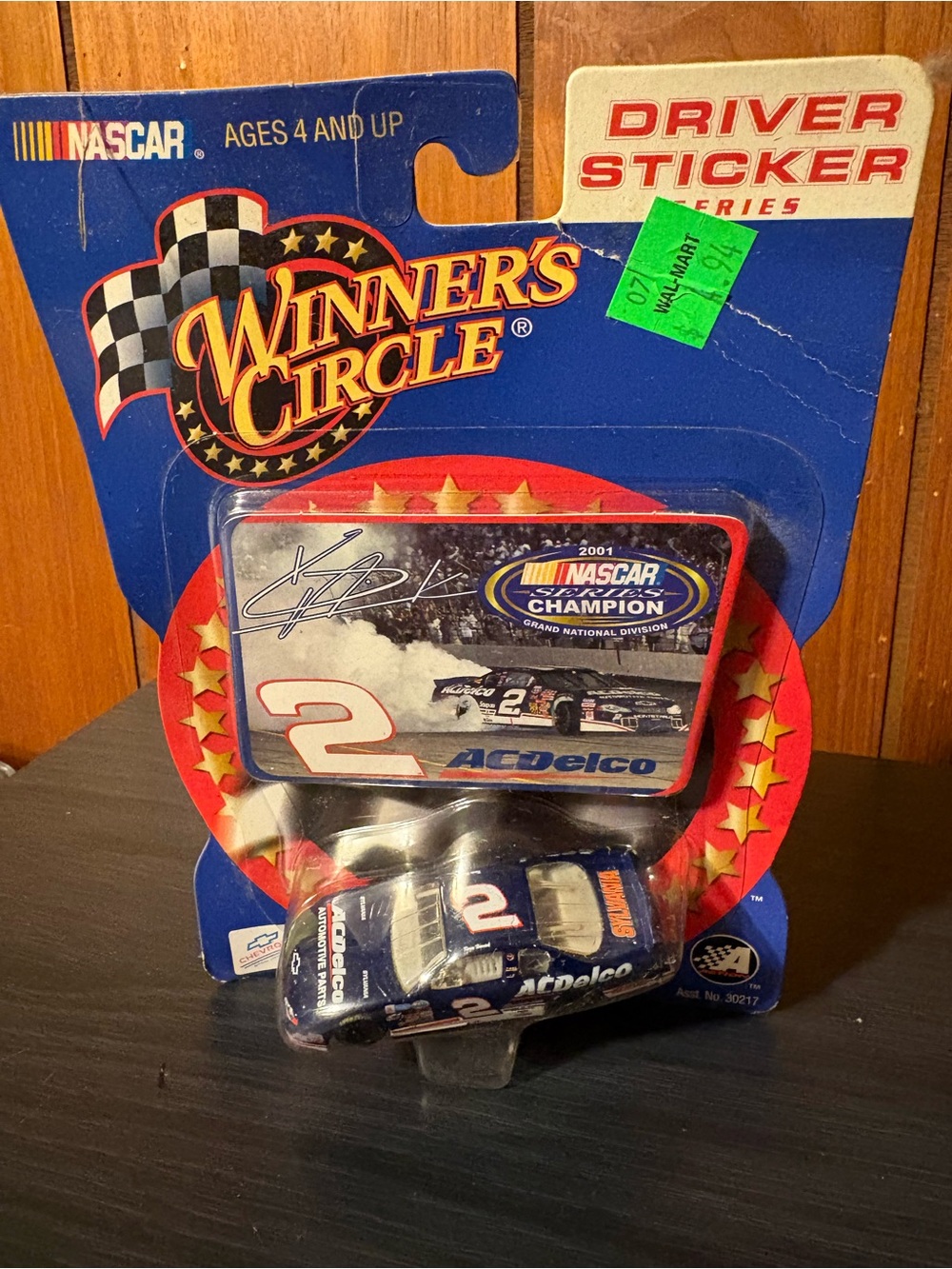 Winner's Circle 1:64 Kevin Harvick #2 AC Delco 2001 Chevy Driver Sticker